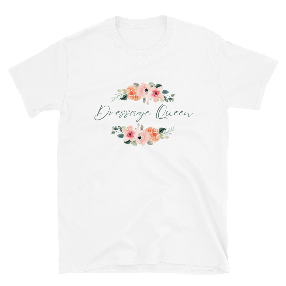 Floral Dressage Queen - Short-Sleeve Unisex T-Shirt