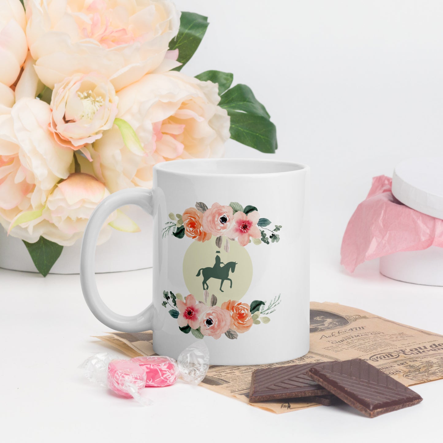 Floral DressageQueen - Mug 11oz/15 oz