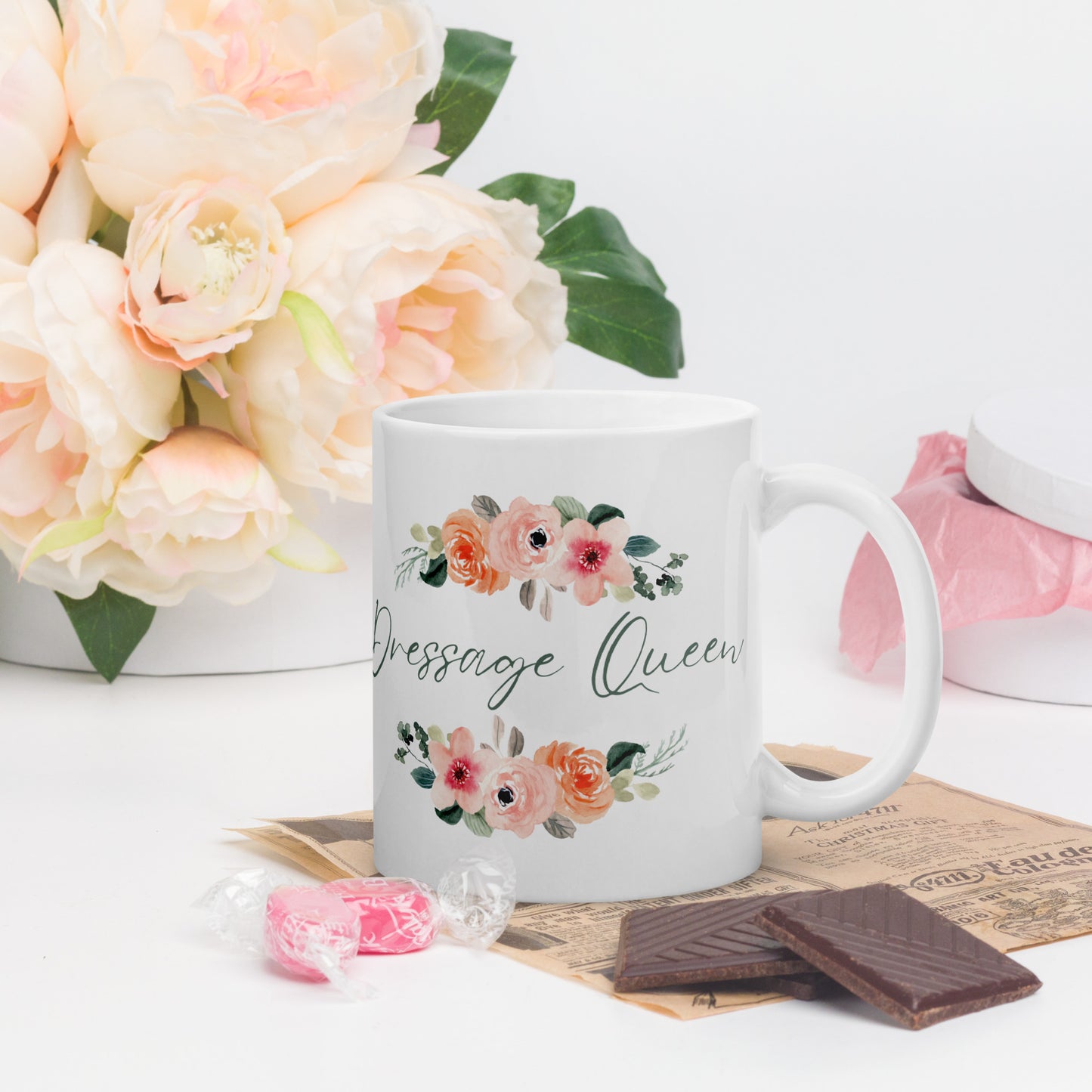 Floral DressageQueen - Mug 11oz/15 oz