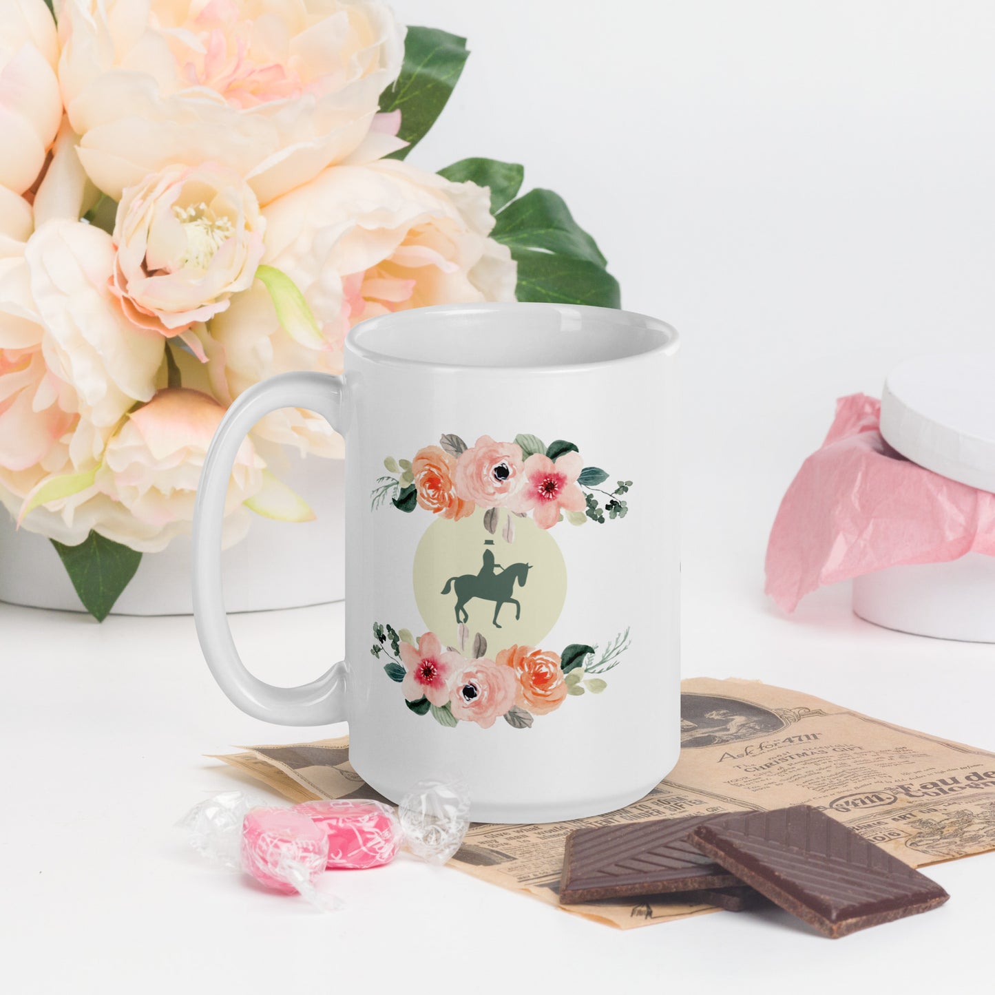 Floral DressageQueen - Mug 11oz/15 oz