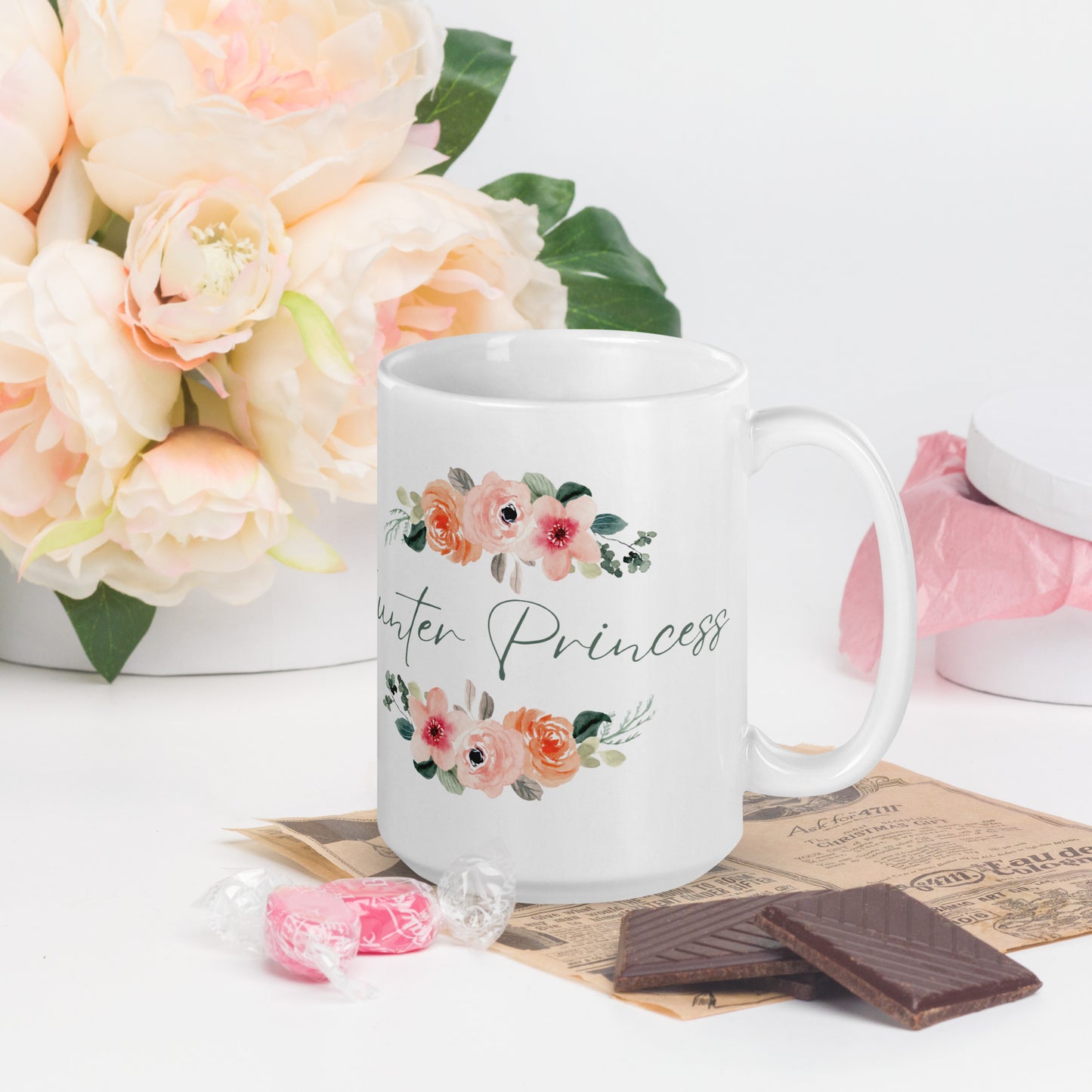 Floral Hunter Princess - Mug 11 oz/15 oz